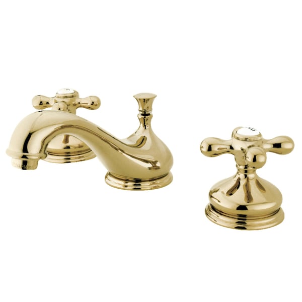 KS1162AX 8" Widespread Bathroom Faucet, Polished Brass